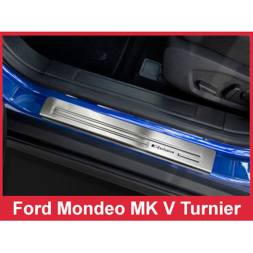 Edelstahl-Einstiegsleisten 4 Stück Ford Mondeo MK5 Kombi 2014-16 Edelstahl-Einstiegsleisten 4 Stück Ford Mondeo MK5 Kombi 2014-16