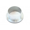 Aluminium-Lufteinlass 77 mm silber