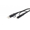 Multikabel USB C-USB C iOs USB A FullLINK 1m UC-15