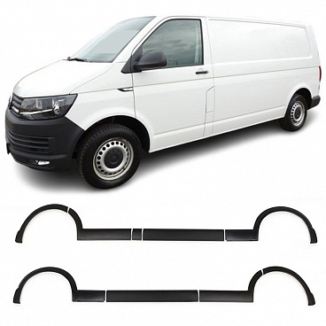 Karosserieverkleidung VW T6 (2015–19) L2 – längerer Radstand, ABS-Kunststoff schwarz