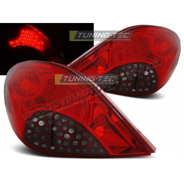 PEUGEOT 207 3D/5D 05.2006-06.2009 RED SMOKE LED-RÜCKLEUCHTEN