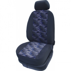 Autoschondecke Velour E-Skoda Felicia – geteilte Rücksitzbank – blauer Planet