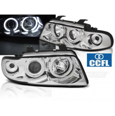 Audi A4 11.1994-12.1998 Angel Eyes CCFL Chrom-Frontscheinwerfer, klar
