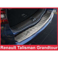 Edelstahlabdeckung - Schwellenschutz für die hintere Stoßstange Renault Talisman Kombi 2015+