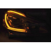 Peugeot 208 04.2012-06.2015 Tube Light, verchromte klare Frontleuchten