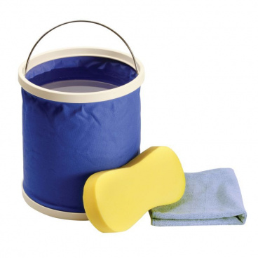Waschset (Falteimer, Schwamm, Mikrofasertuch) Waschset (Falteimer, Schwamm, Mikrofasertuch)