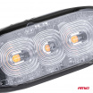 Warnleuchte orange 3x3W LED R65 R10 12/24V IP67
