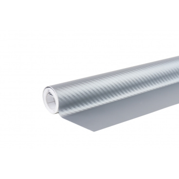 Silberne 3D-Karbonfolie 30cm x 150cm AMiO-02600 Silberne 3D-Karbonfolie 30cm x 150cm AMiO-02600