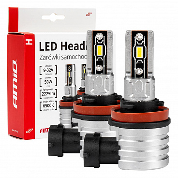 LED-Hauptscheinwerferlampen H8/H9/H11/H16 H-mini Serie AMiO LED-Hauptscheinwerferlampen H8/H9/H11/H16 H-mini Serie AMiO