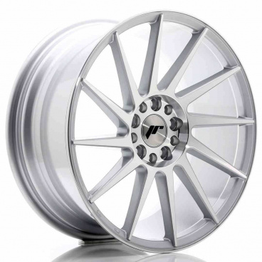 JR Wheels JR22 18x8,5 ET40 5x112/114 Silber Polierte Frontseite JR Wheels JR22 18x8,5 ET40 5x112/114 Silber Polierte Frontseite