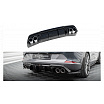 Stoßstangenaufsatz Cupra Formentor hinten V.3 + Auspuffblende Gloss Black silber