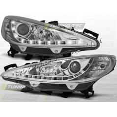 PEUGEOT 207 2006-09 FRONT-KLARLEUCHTEN, TAGESLICHT, LED-CHROM