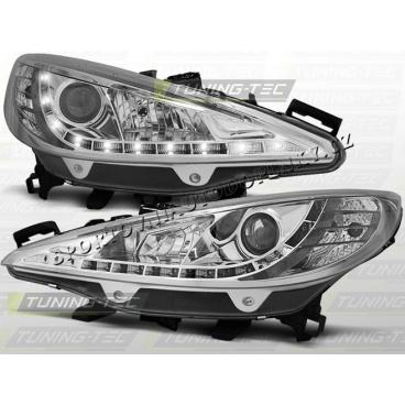 PEUGEOT 207 2006-09 FRONT-KLARLEUCHTEN, TAGESLICHT, LED-CHROM