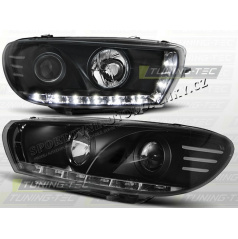 VW SCIROCCO 2008- VORDERE KLARLEUCHTEN, TAGESLICHT, LED SCHWARZ