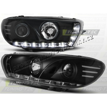VW SCIROCCO 2008- VORDERE KLARLEUCHTEN, TAGESLICHT, LED SCHWARZ