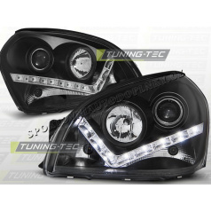 HYUNDAI TUCSON 2004–10 FRONT CLEAR LIGHTS DAYLIGHT LED BLACKVehicle Parts & Accessories, Car Parts, External Lights & Indicators!