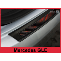 Carbon-Abdeckung – Schwellenschutz für die hintere Stoßstange Mercedes GLE 2015+