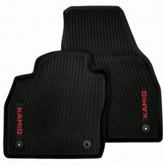 Originaler vorderer Autoteppich Skoda Kamiq ROT