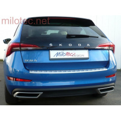 Dummy-Auspuffblenden, Alu-Bürste, Škoda Scala