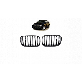 BMW X6 E71 E72 X5 E70 Gitter einzelne Lamellen Glänzend Schwarz BMW X6 E71 E72 X5 E70 Gitter einzelne Lamellen Glänzend Schwarz