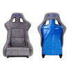 Sportstuhl SLIDE KS2 Premium Grauer Velours & Blauer Glitzer