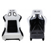 Sportstuhl SLIDE KS2 Premium Weiß & Schwarz Velours Carbon Glitter