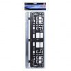 Kennzeichenstreifenleiste Chrom, Carbon, Rot, Blau