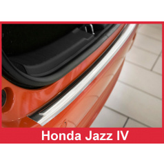 Edelstahlabdeckung - Schwellenschutz für die hintere Stoßstange Honda Jazz 4 2015+