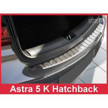 Edelstahlabdeckung - Schwellenschutz für die hintere Stoßstange Opel Astra VK Htb. 2015+