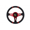 Lenkrad SLIDE 350mm Offset:90mm Leder Rot