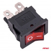 Wippschalter mit roter Hintergrundbeleuchtung 20A 12V 24V AMIO-04440