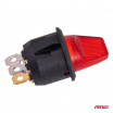 Kippschalter mit roter Hintergrundbeleuchtung 20A 12V AMIO-04438