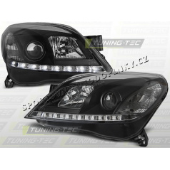 OPEL ASTRA H 2004-09 FRONT CLEAR LIGHTS DAYLIGHT LED BLACK