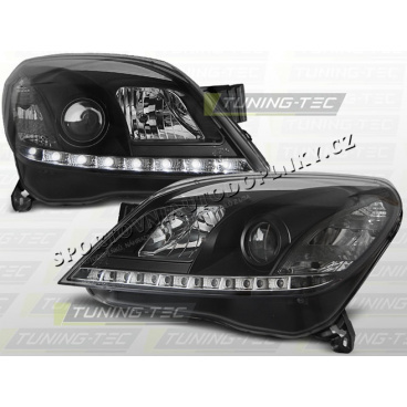OPEL ASTRA H 2004-09 FRONT CLEAR LIGHTS DAYLIGHT LED BLACK OPEL ASTRA H 2004-09 FRONT CLEAR LIGHTS DAYLIGHT LED BLACK