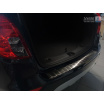 Edelstahlabdeckung - schwarzer Schwellenschutz für die hintere Stoßstange Opel Mokka X FL 2016+