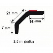 Universelle untere flexible Lippe mit rotem Kleber