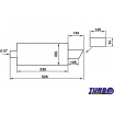 Sportauspuff TurboWorks mit ovaler Spitze