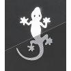 Selbstklebendes Dekor GECKO silber