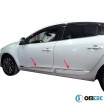 Edelstahl-Seitentürabdeckungen Renault Megane 2008-15, Fluence 2010+