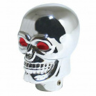 Schalthebelkopf Totenkopf Chrom