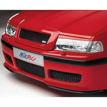 Milotec-Scheinwerferabdeckungen (Wolken) – ABS schwarz, Škoda Octavia Facelift Milotec-Scheinwerferabdeckungen (Wolken) – ABS schwarz, Škoda Octavia Facelift