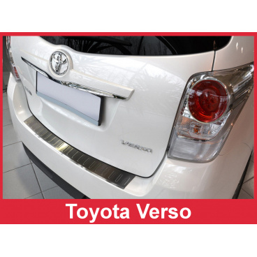 Edelstahlabdeckung - Schwellenschutz für die hintere Stoßstange Toyota Verso 2013-17