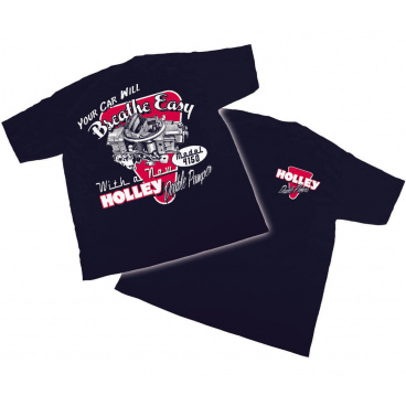 HOLLEY VINTAGE DUUBLE PUMPER schwarzes Baumwoll-T-Shirt HOLLEY VINTAGE DUUBLE PUMPER schwarzes Baumwoll-T-Shirt