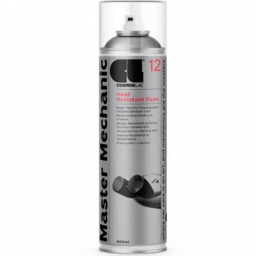 Hitzebeständiger Sprühlack COSMOSLAC 500 ml bis 700 °C silber (Bremsen, Motor, Auspuff) Hitzebeständiger Sprühlack COSMOSLAC 500 ml bis 700 °C silber (Bremsen, Motor, Auspuff)