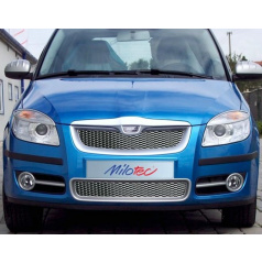 Stoßstangengitter, Edelstahl, Škoda Roomster / Fabia II