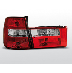 BMW E34 88-95 RÜCKLEUCHTEN KRISTALL - ROT/WEIß - Touring