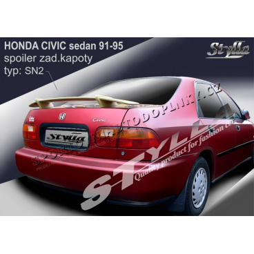 HONDA CIVIC Limousine 91-95 Heckspoiler. Hauben (EU-Homologation)