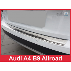Edelstahlabdeckung - Schutz der Schwelle der hinteren Stoßstange Audi A4 B9 Allr. 2016+