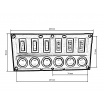 Panel 12V / 24V (6 wasserdichte Schalter mit IP68-Zertifikat) II