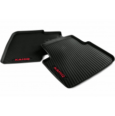 Originaler hinterer Autoteppich Škoda Kamiq ROT